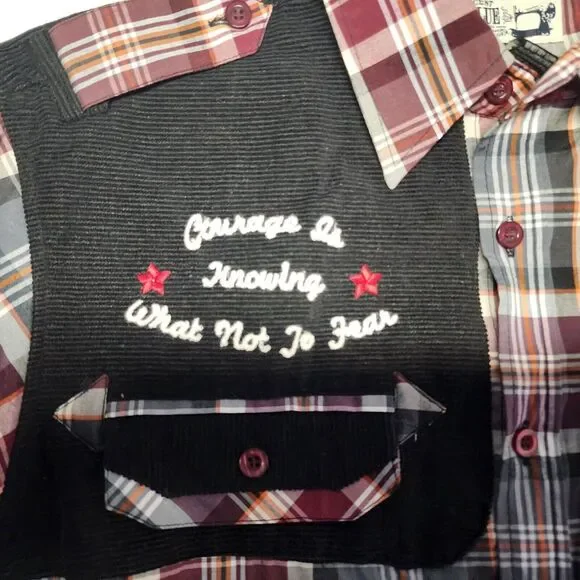 RAW BLUE WESTERN LONG SLEEVE BUTTON DOWN SIZE L‎ - Picture 2 of 14